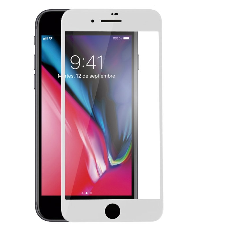 Cristal Templado Antiespia Blanco para Apple iPhone SE (2022)