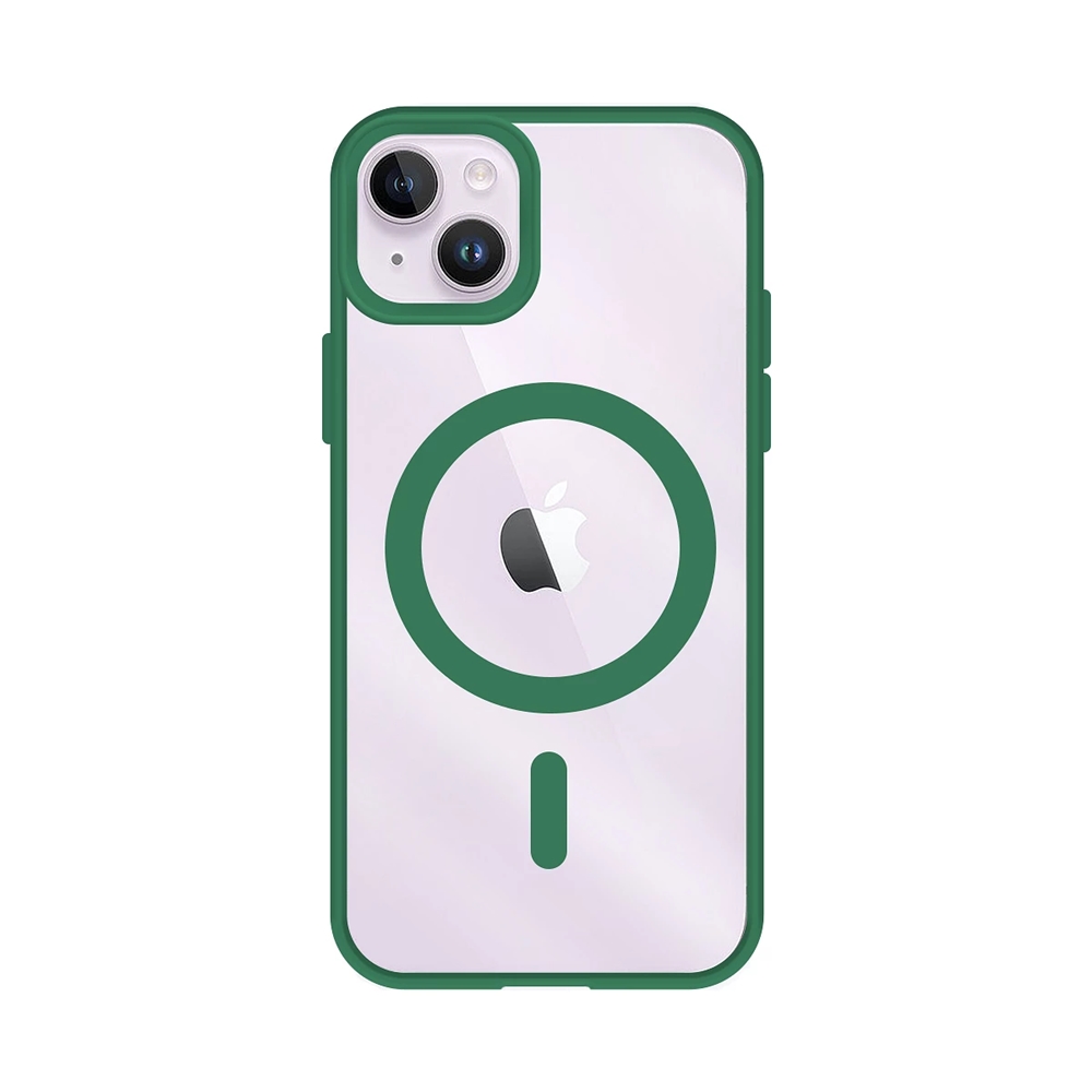 carcasa-silicona-con-bordes-de-color-MagSafe-para-iPhone-14-verde